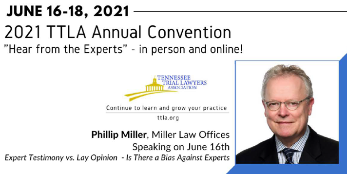 Trial Consultant speaks on Expert Witnesses at the TTLA conference in June